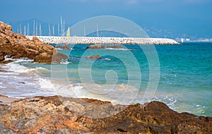 The beautiful coast of Dapeng Peninsula