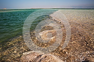 Beautiful coast of the Dead Sea