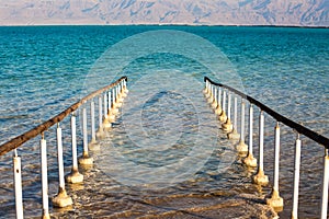 Beautiful coast of the Dead Sea