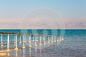 Beautiful coast of the Dead Sea