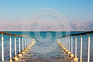 Beautiful coast of the Dead Sea