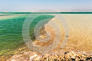 Beautiful coast of the Dead Sea