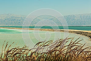 Beautiful coast of the Dead Sea