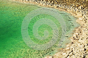 Beautiful coast of the Dead Sea