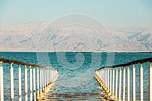 Beautiful coast of the Dead Sea