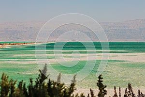 Beautiful coast of the Dead Sea