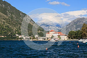 Beautiful coast of Kotor Bay, Montenegro