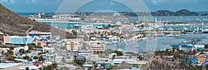 Beautiful coast of Saint Maarten - Dutch Antilles