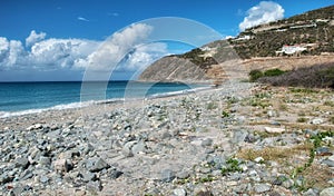 Beautiful coast of Saint Maarten - Dutch Antilles