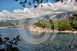 Beautiful coast view, Adriatic sea, Montenegro