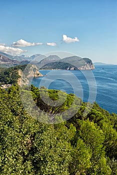 Beautiful coast view, Adriatic sea, Montenegro.