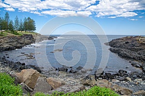 Beautiful coastal beach at storm bay in Kiama, New South Wales, Australia.