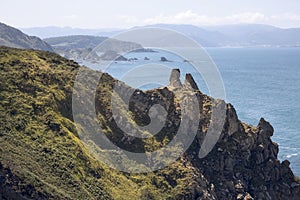 Beautiful Coastal Cliffs in Loiba, Galicia, Spain photo