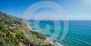 Beautiful coastal landscape at the Cilentan Coast, Campania, Italy