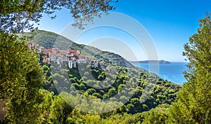 Beautiful coastal landscape at the Cilentan Coast, Campania, southern Italy