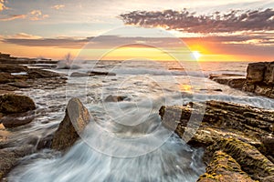 Beautiful Coastal sunrise scene