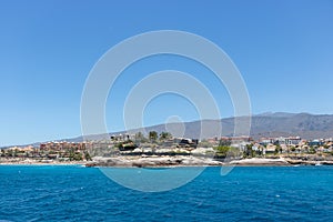 Beautiful coastal view of El Duque beach in Costa Adeje,Tenerife,Canary Islands, Spain