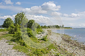 Beautiful coastal view of Saaretirp Cape in spring, Hiiumaa island, Estonia