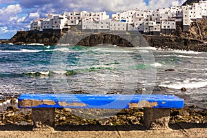 Beautiful coastal village El Roque en El Pagador de Moya in Grand Canary. Scenery of Canary islands photo