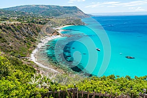 Beautiful coastline of Calabria, Italy. Capo Vaticano