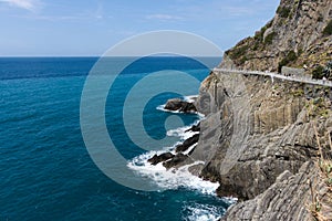 Beautiful coastline in Cinque Terre, Liguria
