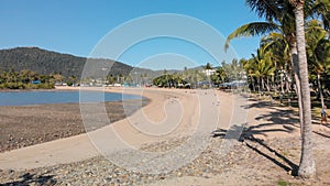 Beautiful coastline and cityscape of Airlie Beach, Queensland. A