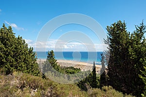 The beautiful coastline in Ereikoussa, one of the Diapontia islands northwest of Corfu, Greece