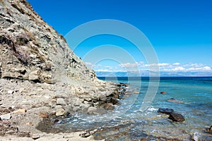 The beautiful coastline in Ereikoussa, one of the Diapontia islands northwest of Corfu, Greece