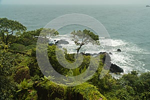 Beautiful coastline of Goa