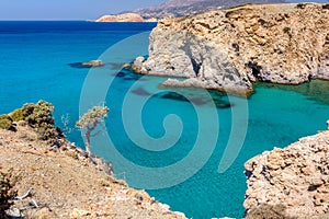 Beautiful coastline, Milos island, Greece