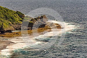 Beautiful coastline of Okinawa island in Japan