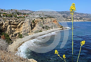 The Beautiful Coastline of the Palos Verdes Peninsula in Los Angeles County, California