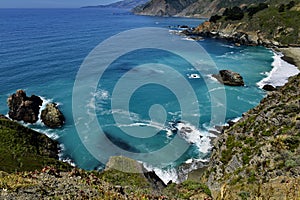 Beautiful coastline scenery on Pacific Coast, California