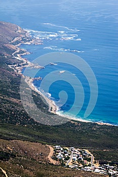 Beautiful coastline view from Table Mountain