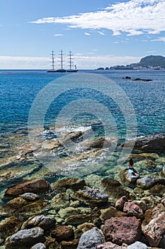 the beautiful coasts of Ponza