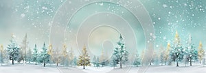 Beautiful, cold drinks in a festive, winter setting photo