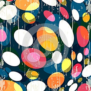 Beautiful color abstract pattern vector illustration of graffiti