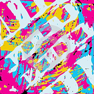 Beautiful color abstract pattern vector illustration of graffiti