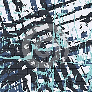 Beautiful color abstract pattern vector illustration of graffiti