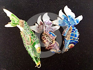 Beautiful color full fish decorations peice image photo