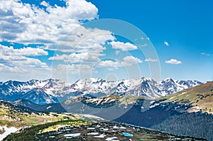 Beautiful  Colorado Rocky Mountains  spring scenery.