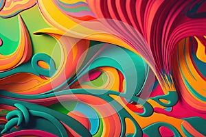 Hermoso vistoso abstracto variedad de colores a formas 