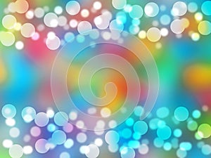 Beautiful colorful abstract circular bokeh background