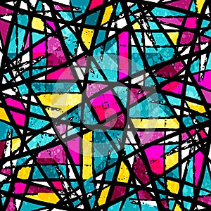 Beautiful colorful abstract graffiti polygons vector illustration