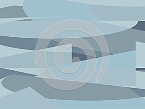 Beautiful of Colorful Art Blue and Grey, Abstract Modern Shape. Image for Background or Wallpaper