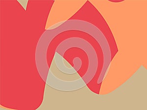 Beautiful of Colorful Art Red, Orange and Brown, Abstract Modern Shape. Image for Background or Wallpaper
