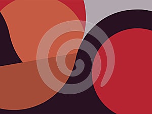 Beautiful of Colorful Art Red, Orange and Grey, Abstract Modern Shape. Image for Background or Wallpaper