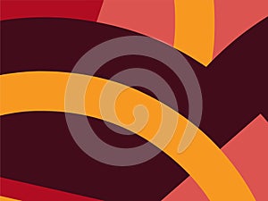 Beautiful of Colorful Art Red, Yellow and Grey, Abstract Modern Shape. Image for Background or Wallpaper