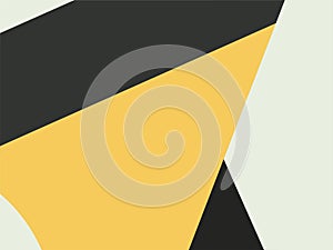 Beautiful of Colorful Art Yellow, Black and Grey, Abstract Modern Shape. Image for Background or Wallpaper