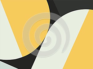 Beautiful of Colorful Art Yellow, Black and Grey, Abstract Modern Shape. Image for Background or Wallpaper